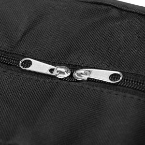 Close up of zip on scooter carry bag