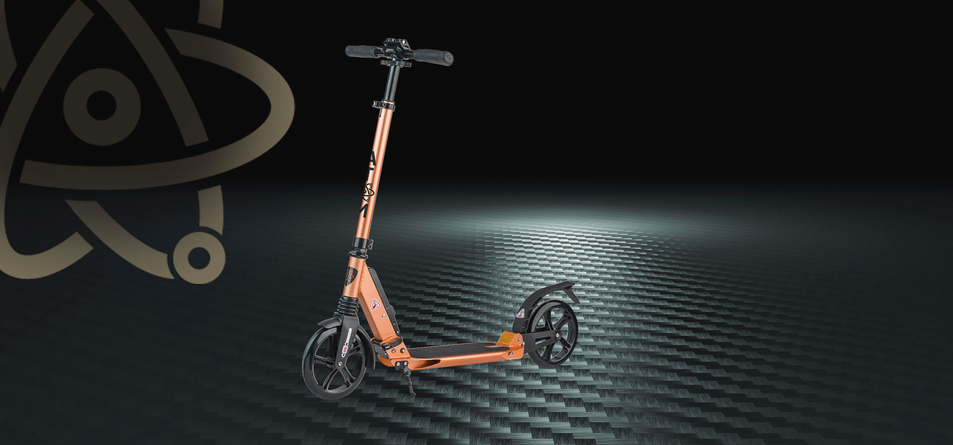 Atom Rose Gold foldable scooter